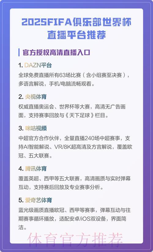 世界杯赛事免费直播平台精选推荐 世界杯赛事免费直播平台精选推荐